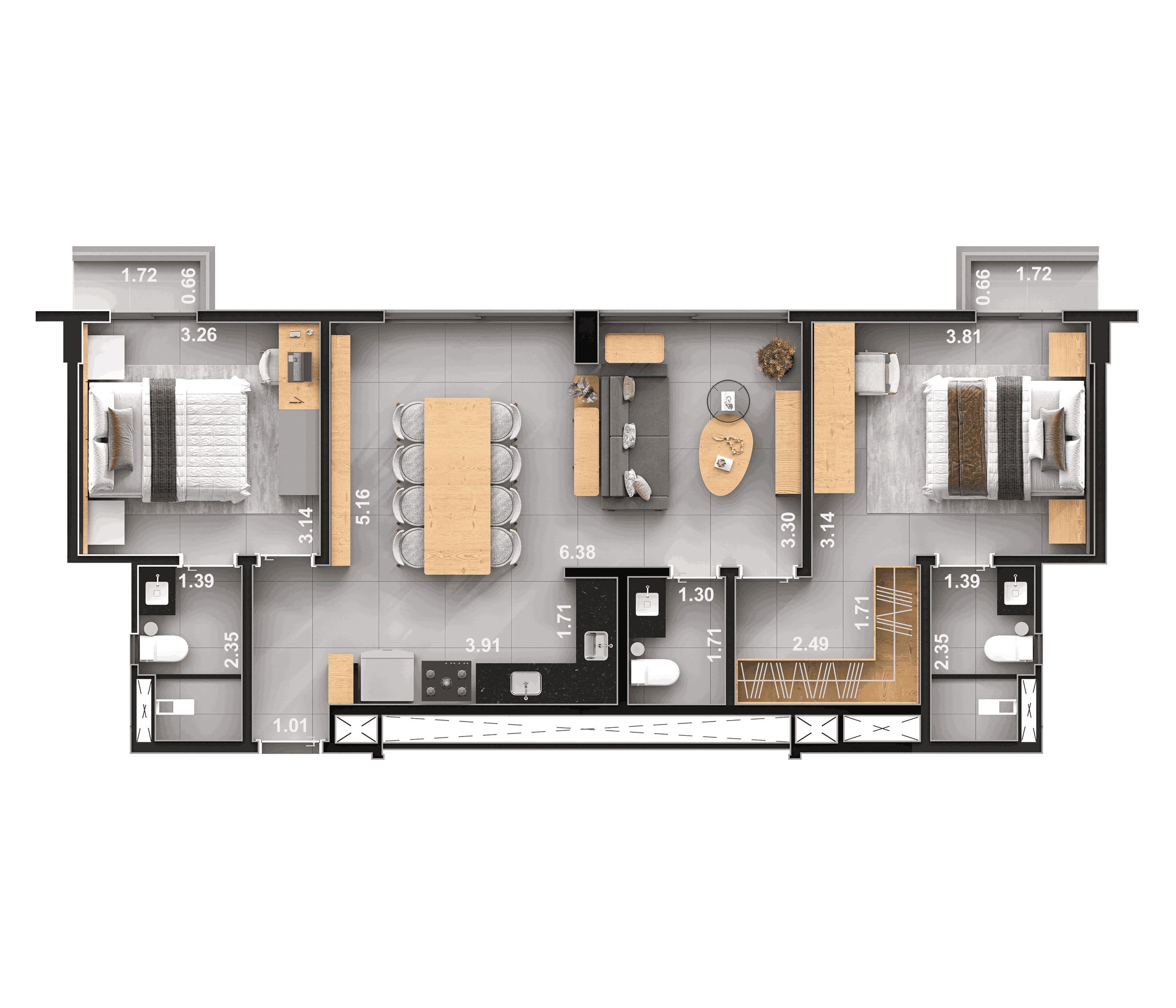 UH 2Q MASTER-PLANTA BAIXA COM COTAS_11zon